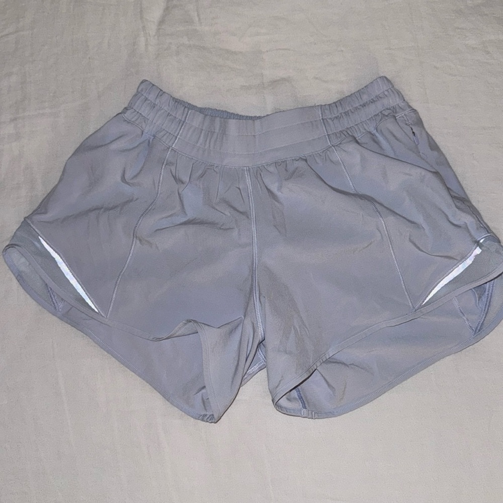 Lululemon Hotty Hot High-Rise Lined Shorts, Light Purple, Size 6